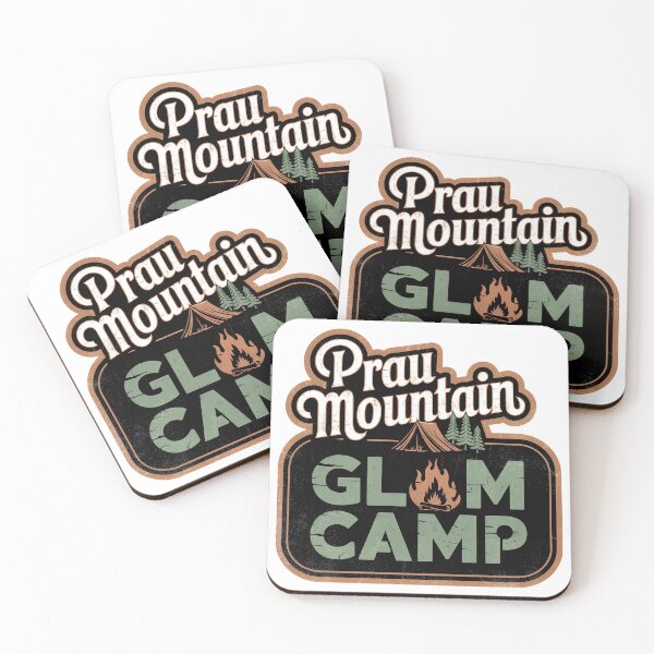 Item preview, Vintage Emblem Badge for Outdoor Hiking Enthusiasts - Prau Mountain Glam Camp designed and sold by waterloop.