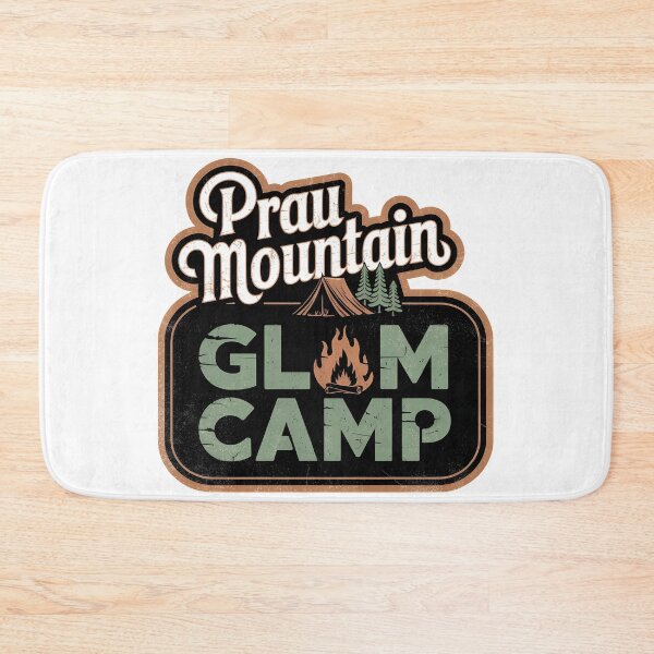 Item preview, Vintage Emblem Badge for Outdoor Hiking Enthusiasts - Prau Mountain Glam Camp designed and sold by waterloop.