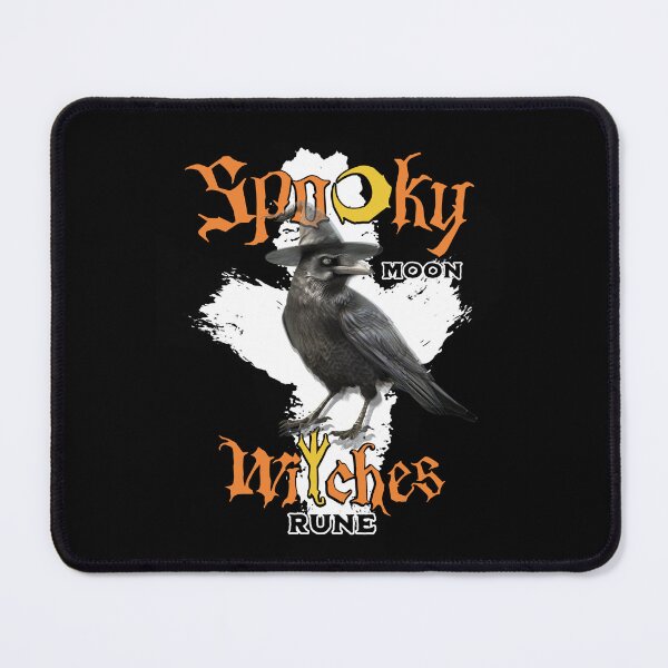Item preview, Spooky Moon Witches Algiz Rune T-Shirt – Mystical Crow Halloween Design designed and sold by StickyRice Travelers.