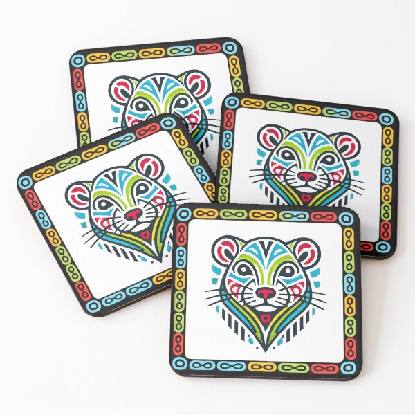 Item preview,  Tribal Haida Chinese Horoscope Rat Design designed and sold by TribalioDesigns.