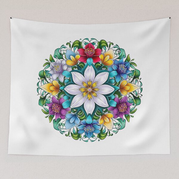 Item preview, Krejmina - Mandala of flowers (10/24) designed and sold by sabantha.