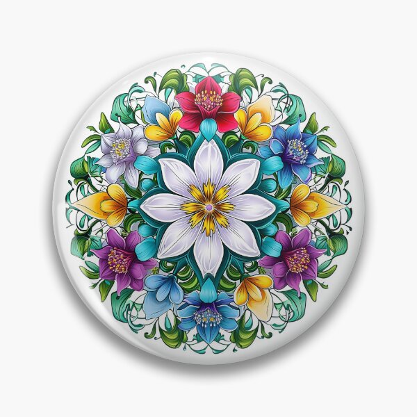 Item preview, Krejmina - Mandala of flowers (10/24) designed and sold by sabantha.
