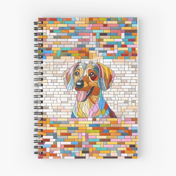Item preview, Dachshund dog  - Doxie -colorful mosaic designed and sold by k9printart.