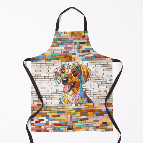 Item preview, Dachshund dog - Doxie -colorful mosaic designed and sold by k9printart.
