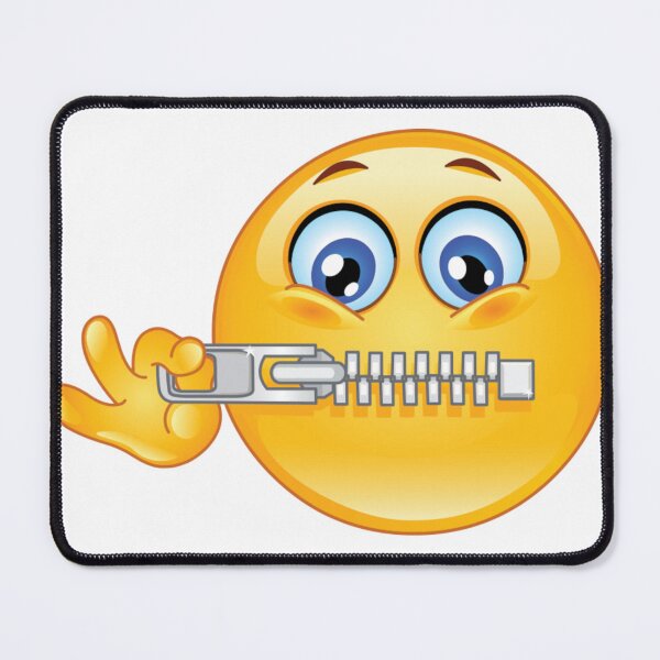 Item preview, Zipper mouth emoj designed and sold by louda02.