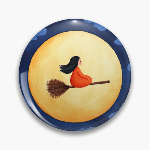 Item preview, Witch Flying Across a Full Moon on Broomstick designed and sold by WPCreator.
