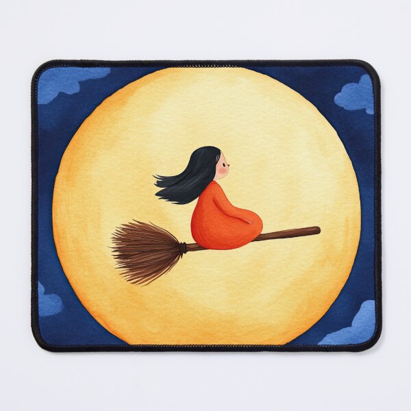 Item preview, Witch Flying Across a Full Moon on Broomstick designed and sold by WPCreator.