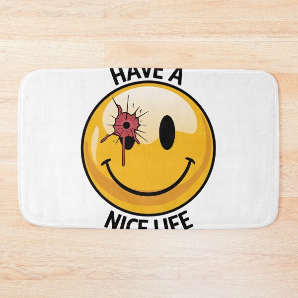 Item preview, "Have a Nice Life" Smiley Face Bullethole designed and sold by obviouslogic.