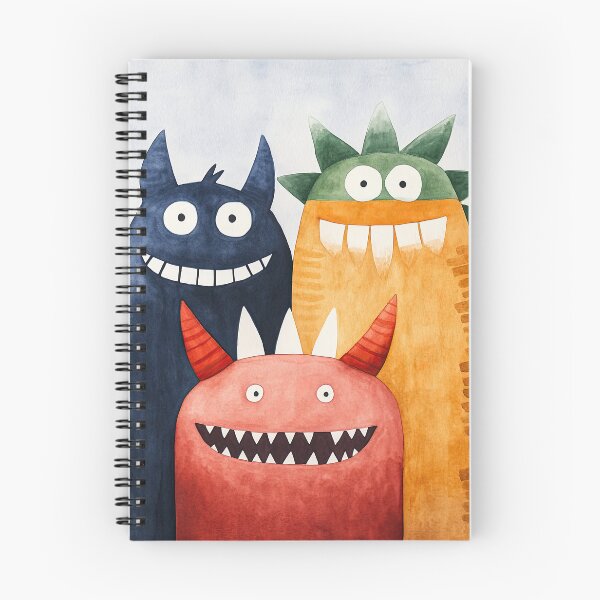 Item preview, Three Happy Monsters with Big Smiles designed and sold by WPCreator.