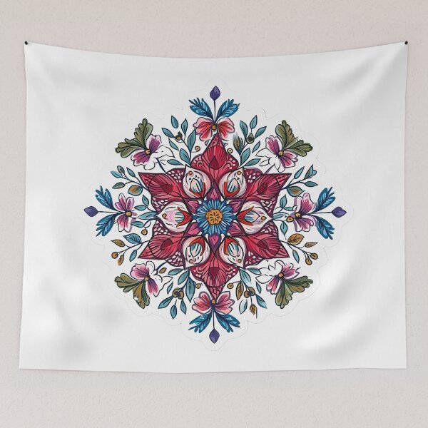 Item preview, Krejmina - Mandala of flowers (19/24) designed and sold by sabantha.