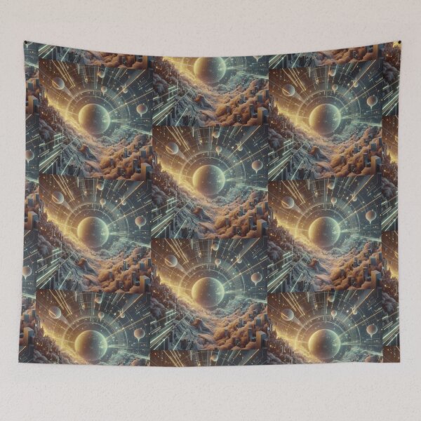 Item preview, Futuristic Planet Art: A Modern Spacetime Design designed and sold by choder61.