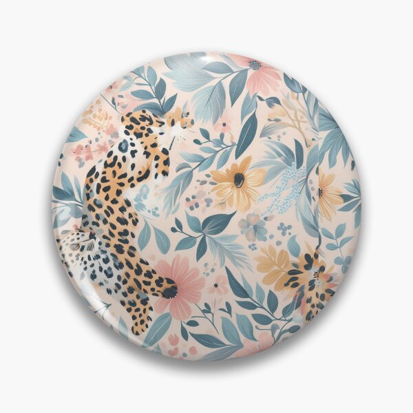 Item preview, Leopard and flowers designed and sold by PaulaDigitalArt.