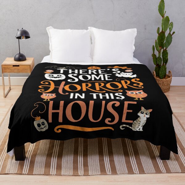Item preview, There's Some Horrors In This House Funny Horror Cats Pumpkin  designed and sold by SavannalCronam.