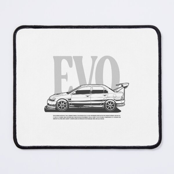 Item preview, Mitshubishi EVO 6 Black And White Style designed and sold by TrilogyMerch.