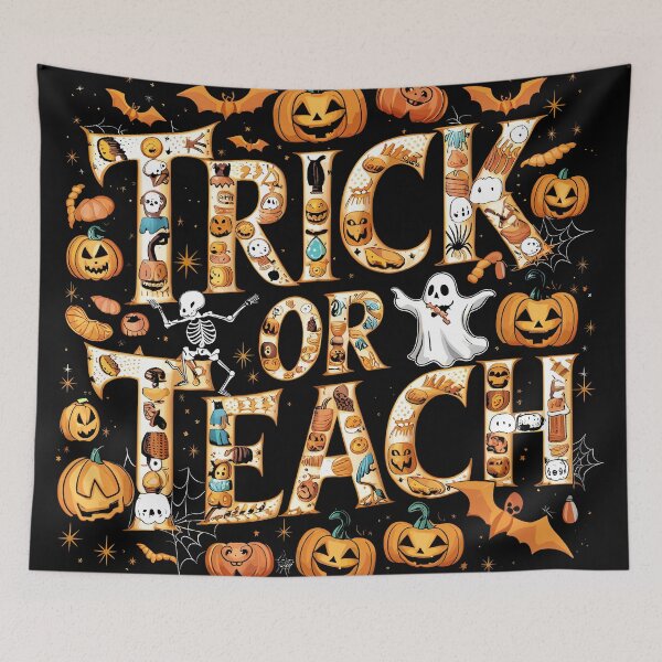 Item preview, Trick or Teach Halloween Design for Educators designed and sold by Quirky Shirts.