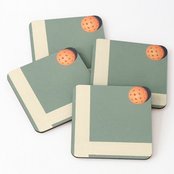 Artikelvorschau, Minimalistischer Pickleballplatz mit Ball entworfen und verkauft von OutofFocusShop.