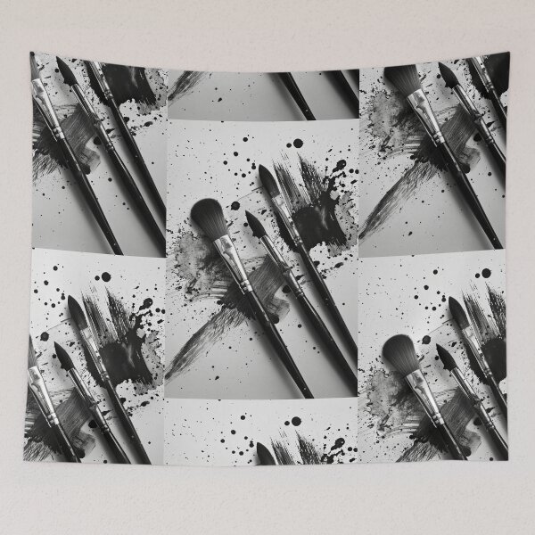 Item preview, Monochromatic Swirl: Brushstroke Expression designed and sold by Piotrek0001.