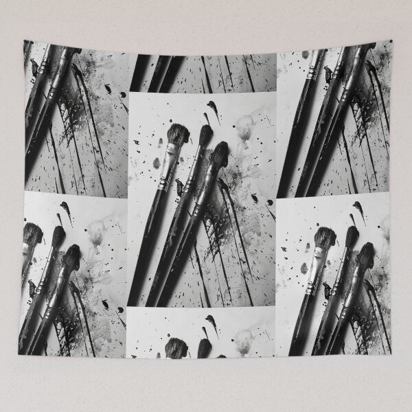 Item preview, Monochromatic Swirl: Brushstroke Expression designed and sold by Piotrek0001.