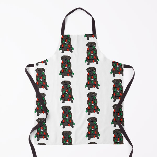 Item preview, Boerboel Black Dog with Christmas Lights Wrapped Around Its Body – Festive and Adorable Design Description: Get into the holiday spirit with our adorable Dog with Christmas Lights design! designed and sold by MrsCreative1.