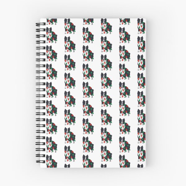Item preview, Border Collie Black Dog with Christmas Lights Wrapped Around Its Body – Festive and Adorable Design  Description: Get into the holiday spirit with our adorable Dog with Christmas Lights design! designed and sold by MrsCreative1.