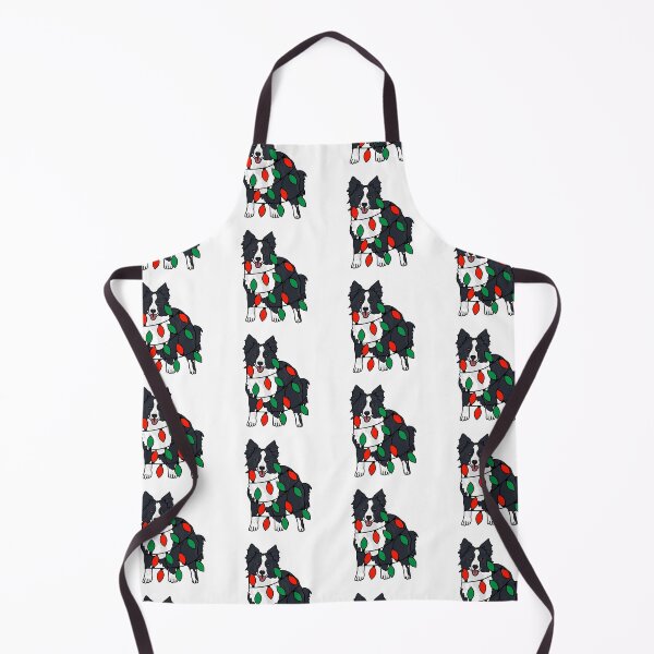 Item preview, Border Collie Black Dog with Christmas Lights Wrapped Around Its Body – Festive and Adorable Design Description: Get into the holiday spirit with our adorable Dog with Christmas Lights design! designed and sold by MrsCreative1.