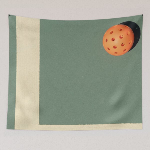 Artikelvorschau, Minimalistischer Pickleballplatz mit Ball entworfen und verkauft von OutofFocusShop.