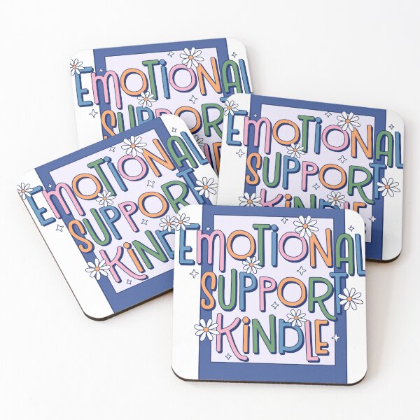 Artikelvorschau, Emotional support kindle bookish sticker entworfen und verkauft von Yaffa Store.