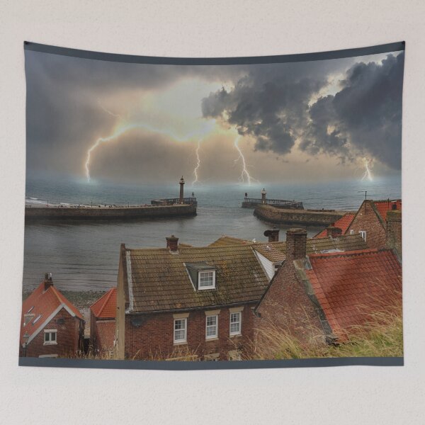 Item preview, Whitby Storm at Sea designed and sold by Alisonchambers2.