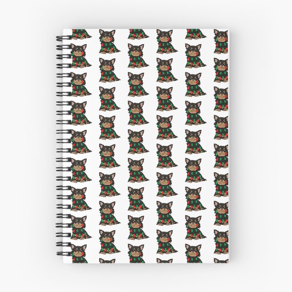Item preview, Chihuahua Black Dog with Christmas Lights Wrapped Around Its Body – Festive and Adorable Design  Description: Get into the holiday spirit with our adorable Dog with Christmas Lights design! designed and sold by MrsCreative1.