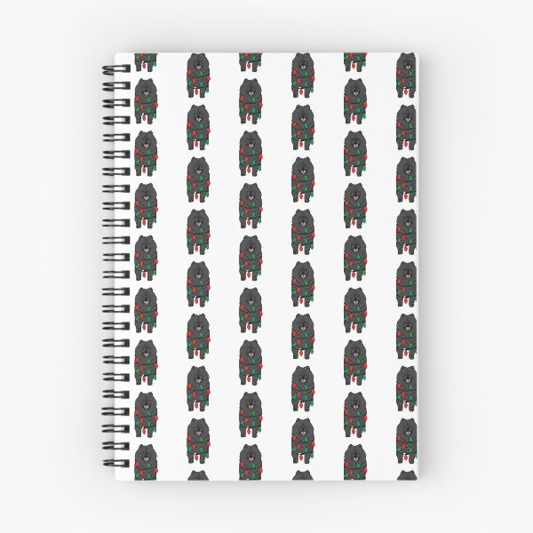 Item preview, Chowchow Black Dog with Christmas Lights Wrapped Around Its Body – Festive and Adorable Design  Description: Get into the holiday spirit with our adorable Dog with Christmas Lights design! designed and sold by MrsCreative1.