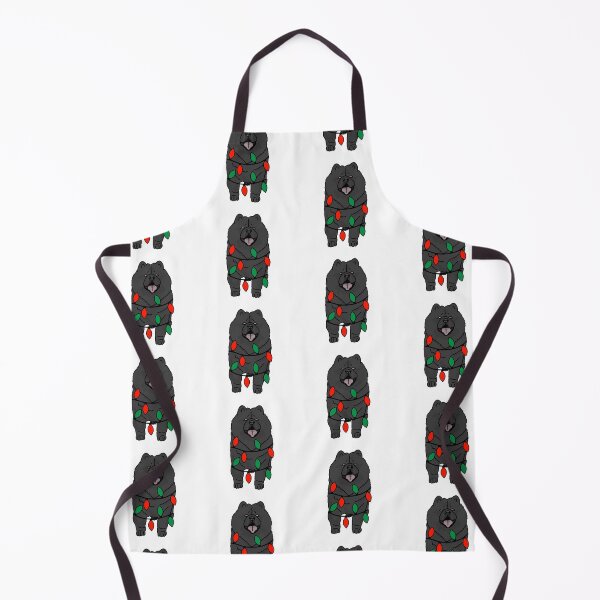 Item preview, Chowchow Black Dog with Christmas Lights Wrapped Around Its Body – Festive and Adorable Design Description: Get into the holiday spirit with our adorable Dog with Christmas Lights design! designed and sold by MrsCreative1.