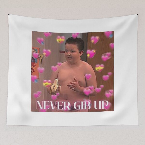 Item preview, Never Gib Up Meme designed and sold by clearrhalley.