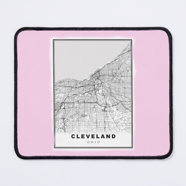 Item preview, Pastel Pink Cleveland Map designed and sold by Tamas Das.
