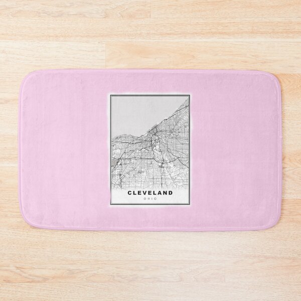 Item preview, Pastel Pink Cleveland Map designed and sold by Tamas Das.