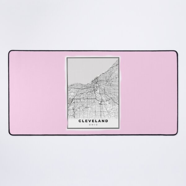 Item preview, Pastel Pink Cleveland Map designed and sold by Tamas Das.