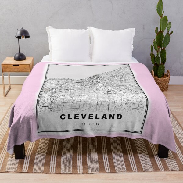 Item preview, Pastel Pink Cleveland Map designed and sold by Tamas Das.