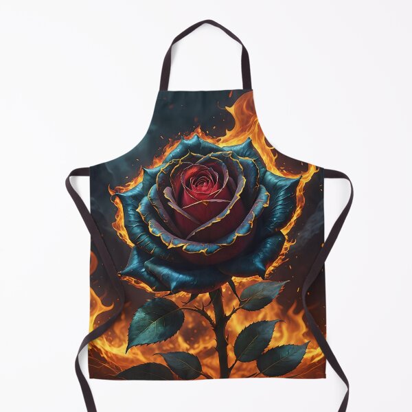 Item preview, A rose enveloped in flames designed and sold by Marcu Ioachim.