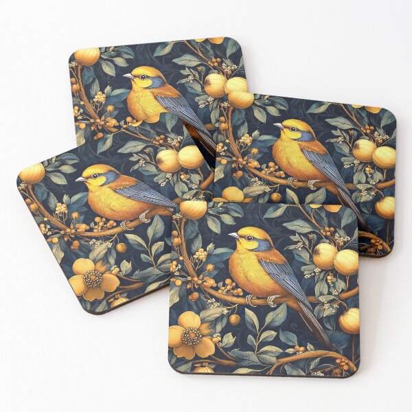 Item preview, Art Nouveau Art Nouveau Bird Floral Nature Plant designed and sold by ArtHouseNiklas.