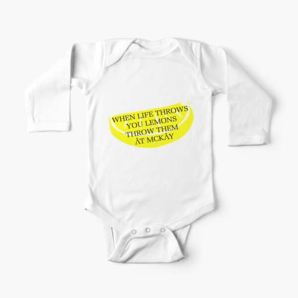 When life throws you lemons Long Sleeve Baby One-Piece