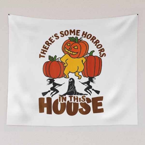 Item preview, There's Some Horrors In This House Ghost Pumpkin Halloween designed and sold by SavannalCronam.