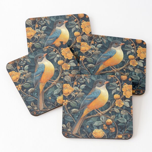 Item preview, Art Nouveau Art Nouveau Bird Floral Nature William Morris designed and sold by ArtHouseNiklas.