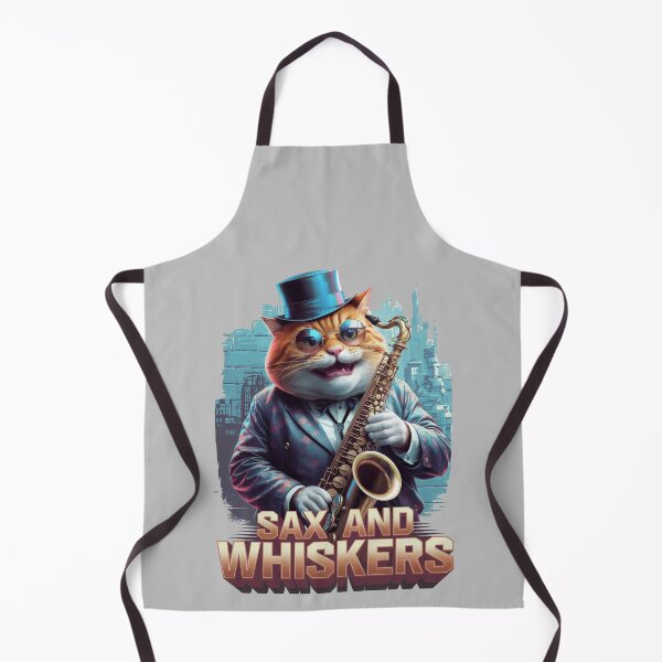 Item preview, Sax and whiskers - Saxophone cat designed and sold by JansenGS.