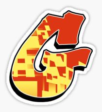 G - blocky Sticker