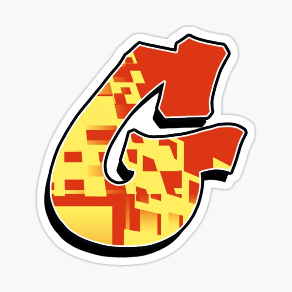 G - blocky Sticker