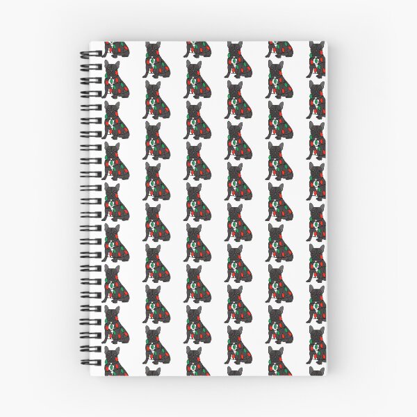 Item preview, French Bulldog Black Dog with Christmas Lights Wrapped Around Its Body – Festive and Adorable Design  Description: Get into the holiday spirit with our adorable Dog with Christmas Lights design! designed and sold by MrsCreative1.