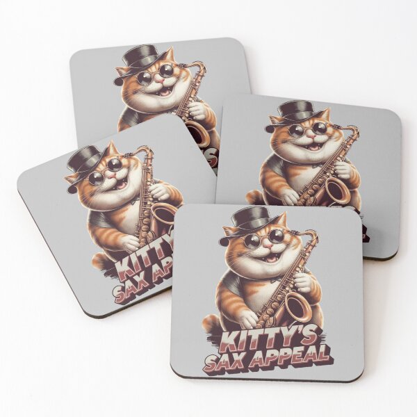 Item preview, Kitty's sax appeal - Saxophone cat designed and sold by JansenGS.