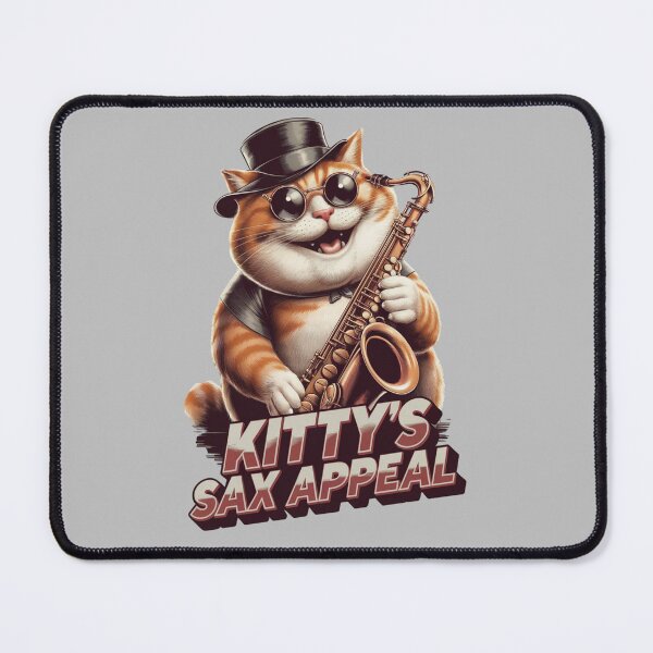 Item preview, Kitty's sax appeal - Saxophone cat designed and sold by JansenGS.