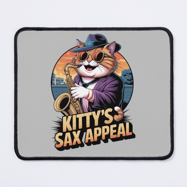 Item preview, Kitty's sax appeal - Saxophone cat designed and sold by JansenGS.
