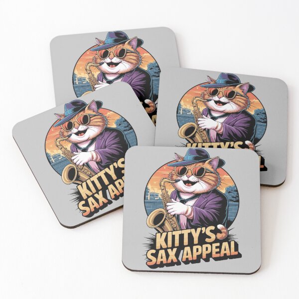 Item preview, Kitty's sax appeal - Saxophone cat designed and sold by JansenGS.