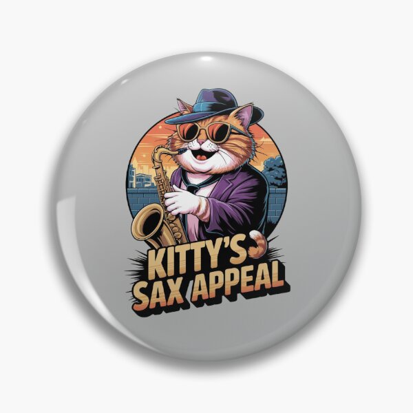 Item preview, Kitty's sax appeal - Saxophone cat designed and sold by JansenGS.